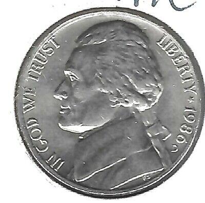 1986 D Coins Jefferson Nickel