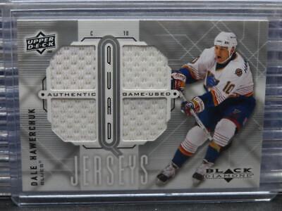 Dale Hawerchuk #QJ-DH Hockey Cards 2009 Upper Deck Black Diamond Quad Jersey