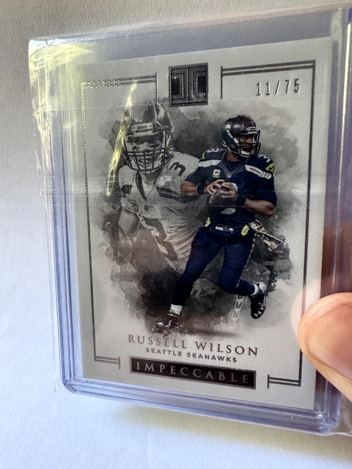 Russell Wilson #85 Football Cards 2016 Panini Impeccable