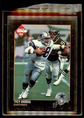 Troy Aikman #31 Football Cards 1992 Collector's Edge
