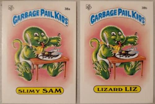 Slimy SAM #38a Garbage Pail Kids 1985 Mini