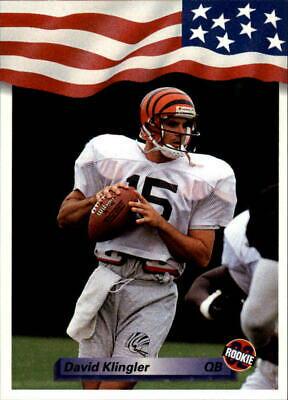 David Klingler #17 Football Cards 1992 All World