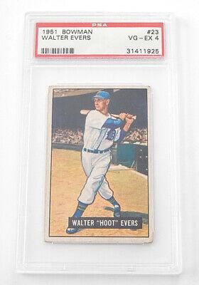 Walter Evers #23 Baseball Cards 1951 Bowman
