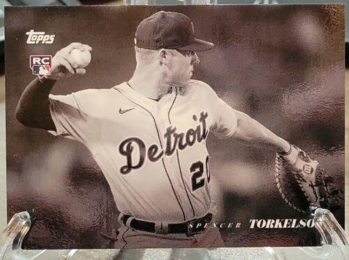 Spencer Torkelson #4 Baseball Cards 2022 Topps Black and White