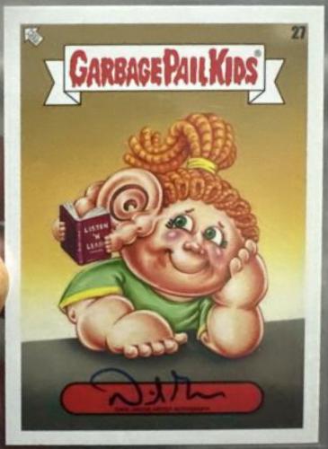 Artist Autograph #33 Garbage Pail Kids Book Worms