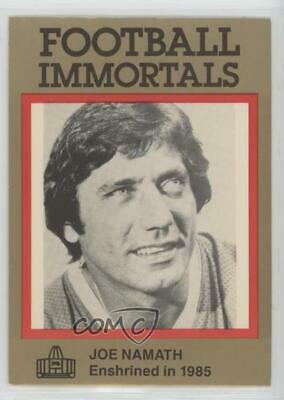 Joe Namath #2 Football Cards 1985 Football Immortals
