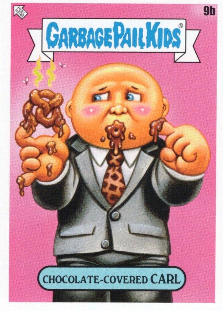 Chocolate-Covered CARL #9b Garbage Pail Kids X View Askew