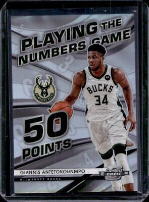 Giannis Antetokounmpo #9 Basketball Cards 2021 Panini Contenders Optic Playing the Numbers Game