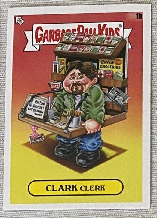 CLARK Clerk #1b Garbage Pail Kids X View Askew