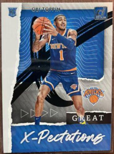Obi Toppin #8 Basketball Cards 2020 Donruss Great X-Pectations