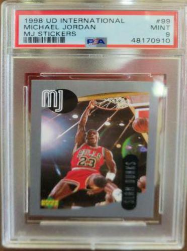 Michael Jordan #99 Basketball Cards 1998 Upper Deck International MJ Stickers