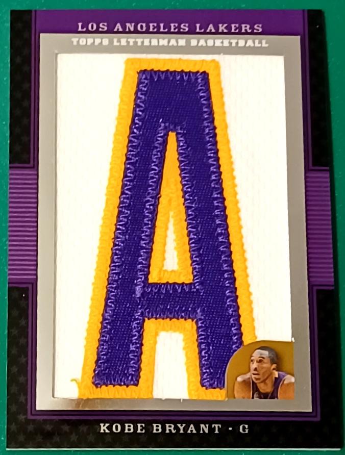 Kobe Bryant #LP-KB Basketball Cards 2008 Topps Letterman Patch Redemption