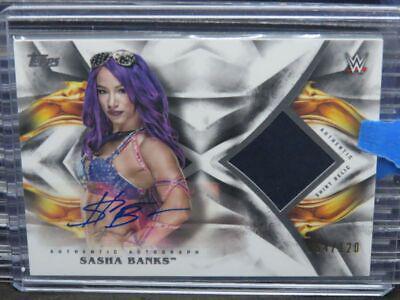 Sasha Banks #UAR-SB Wrestling Cards 2019 Topps WWE Undisputed Auto Relic