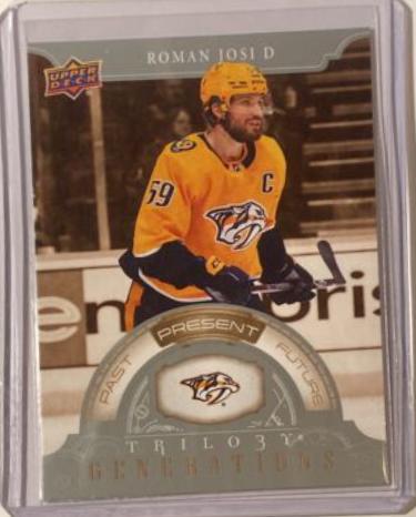 Roman Josi #TG-10B Hockey Cards 2022 Upper Deck Trilogy Generations