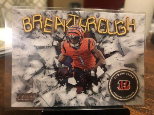 Ja'Marr Chase #B10 Football Cards 2022 Panini Score Breakthrough