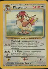 Pidgeotto [Trainer Deck B] #22 Pokemon Base Set Prices