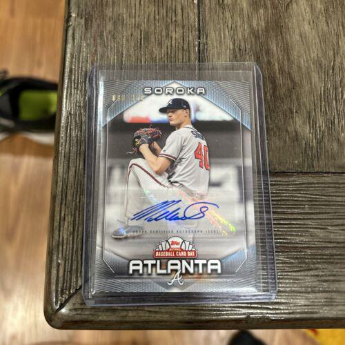 Mike Soroka #AU-MS Baseball Cards 2020 Topps National Baseball Card Day Autographs