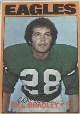 Bill Bradley #45 Football Cards 1972 Topps