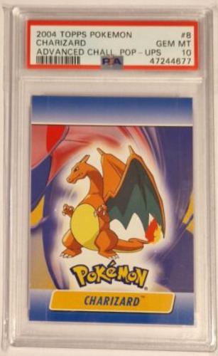 Charizard #8 Pokemon 2004 Topps Advanced Challenge Pop Up