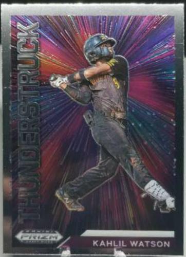 Kahlil Watson #T-KW Baseball Cards 2021 Panini Prizm Draft Picks Thunderstruck