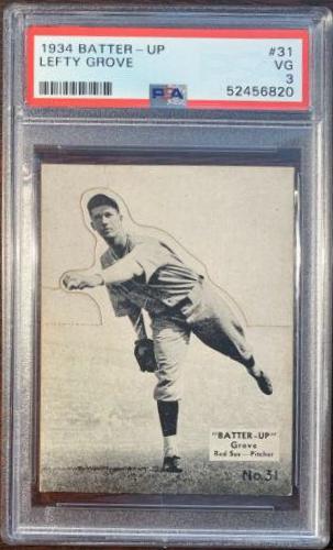 Lefty Grove #31 Baseball Cards 1934 Batter Up