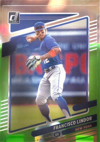 Francisco Lindor #4 Baseball Cards 2021 Panini Chronicles Clearly Donruss