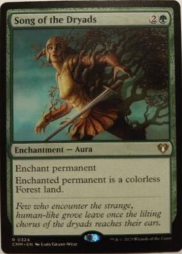 Song of the Dryads #324 Magic Commander Masters