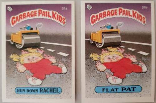 Flat PAT #31b Garbage Pail Kids 1985 Mini