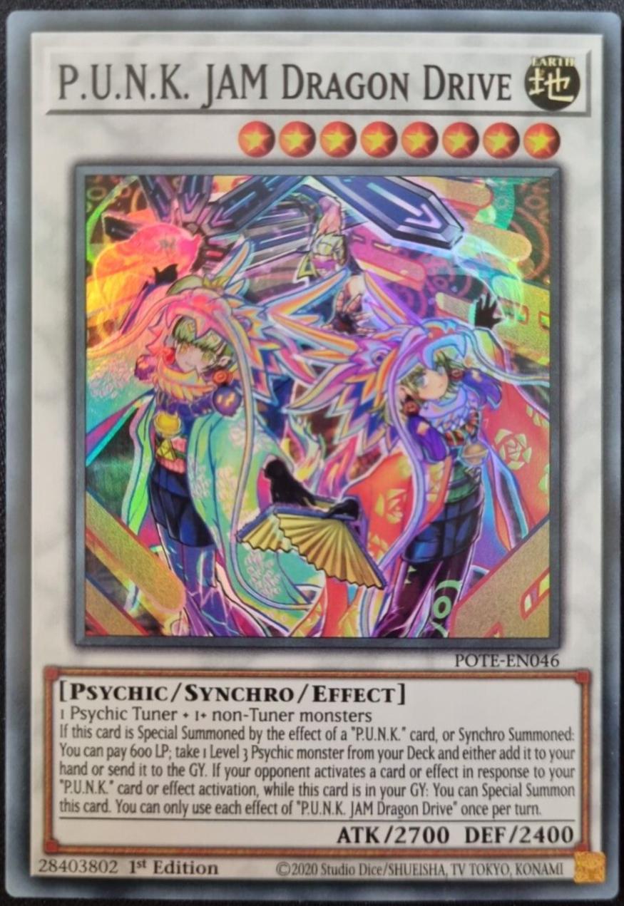 P.U.N.K. JAM Dragon Drive POTE-EN046 YuGiOh Power Of The Elements