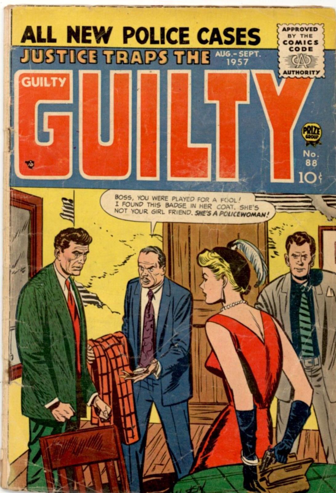 Justice Traps the Guilty #88 (1957) Comic Books Justice Traps the Guilty