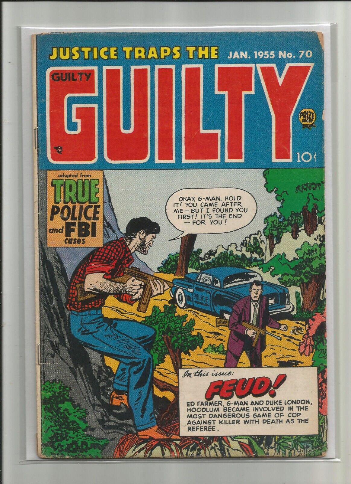 Justice Traps the Guilty #70 (1955) Comic Books Justice Traps the Guilty