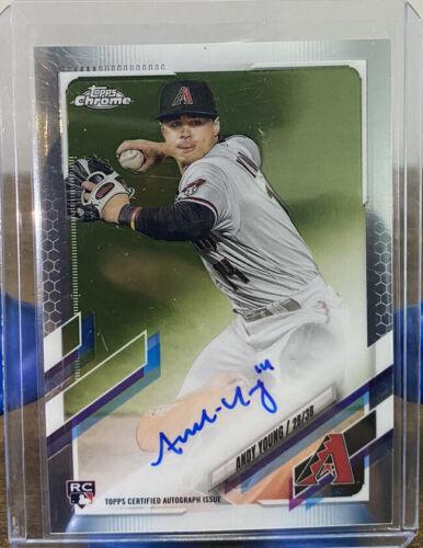 Andy Young #RA-AY Baseball Cards 2021 Topps Chrome Rookie Autographs