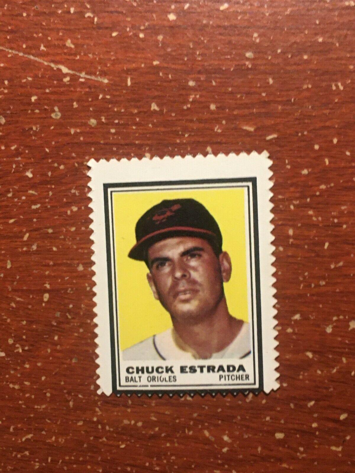 Chuck Estrada Baseball Cards 1962 Topps Stamps