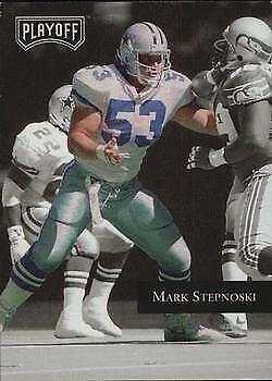 Mark Stepnoski #44 Football Cards 1992 Playoff