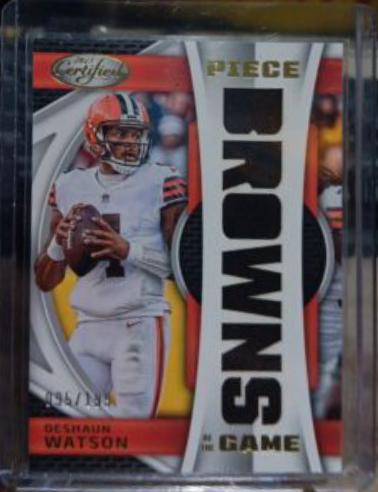 Deshaun Watson #POG-14 Football Cards 2023 Panini Certified Piece of the Game