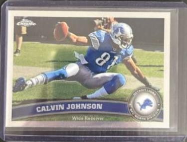 Calvin Johnson #8 Football Cards 2011 Topps Chrome