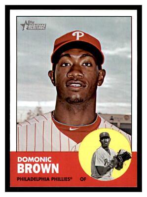 Domonic Brown #32 Baseball Cards 2012 Topps Heritage