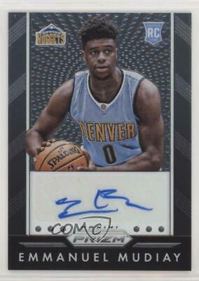 Emmanuel Mudiay #EMD Basketball Cards 2015 Panini Prizm Autographs