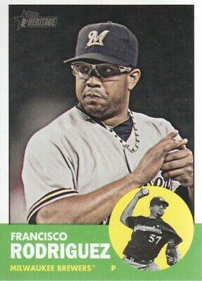 Francisco Rodriguez #11 Baseball Cards 2012 Topps Heritage