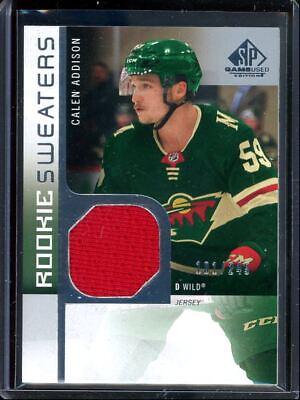 Calen Addison #RS-CA Hockey Cards 2021 SP Game Used Rookie Sweaters