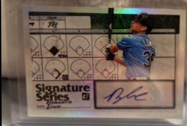 Brandon Lowe #SS-BL Baseball Cards 2019 Panini Donruss Signature Series