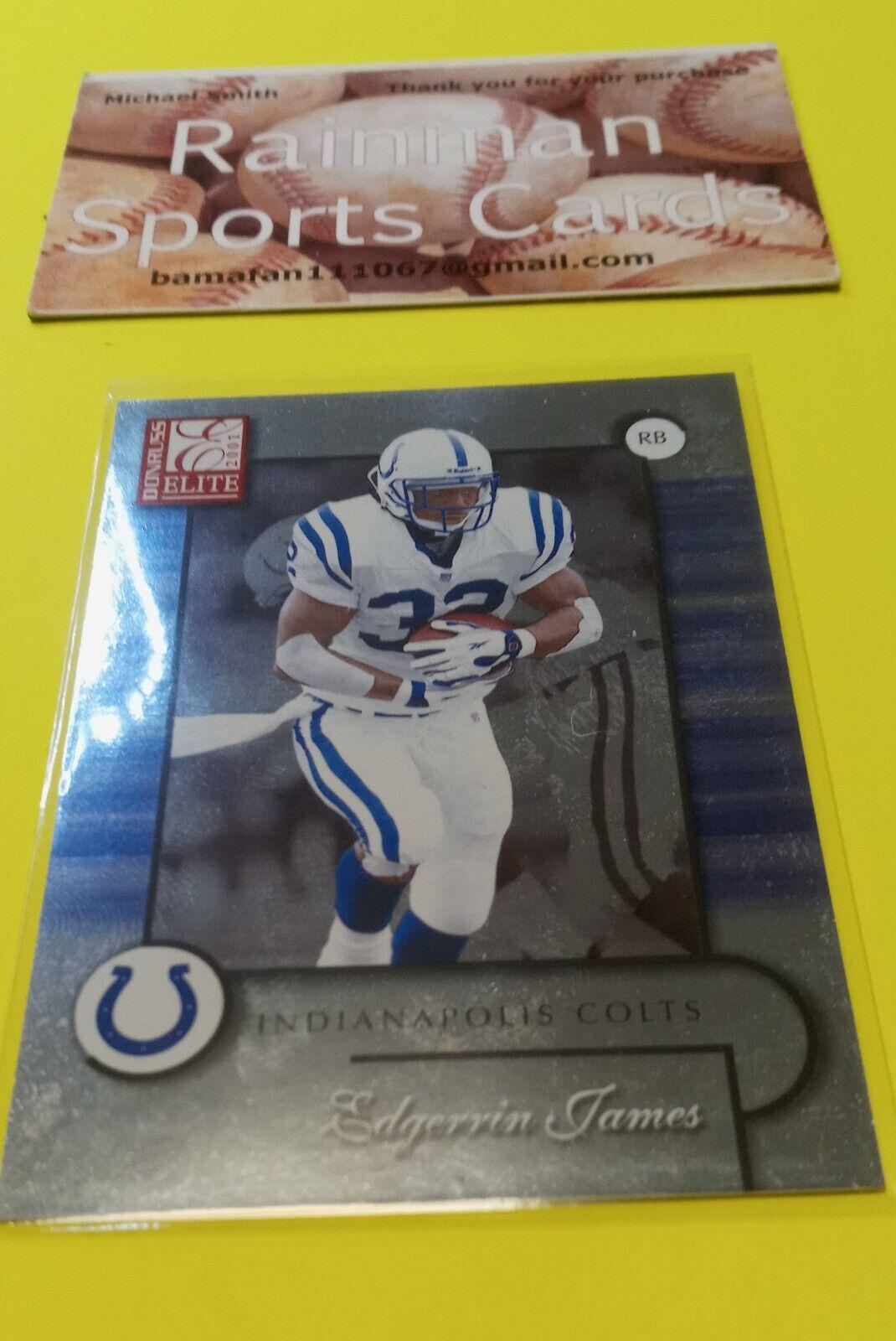 Edgerrin James #36 2001 Panini Donruss Elite Football