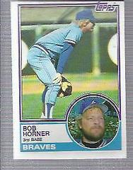 Bob Horner #50 Baseball Cards 1983 Topps Prices