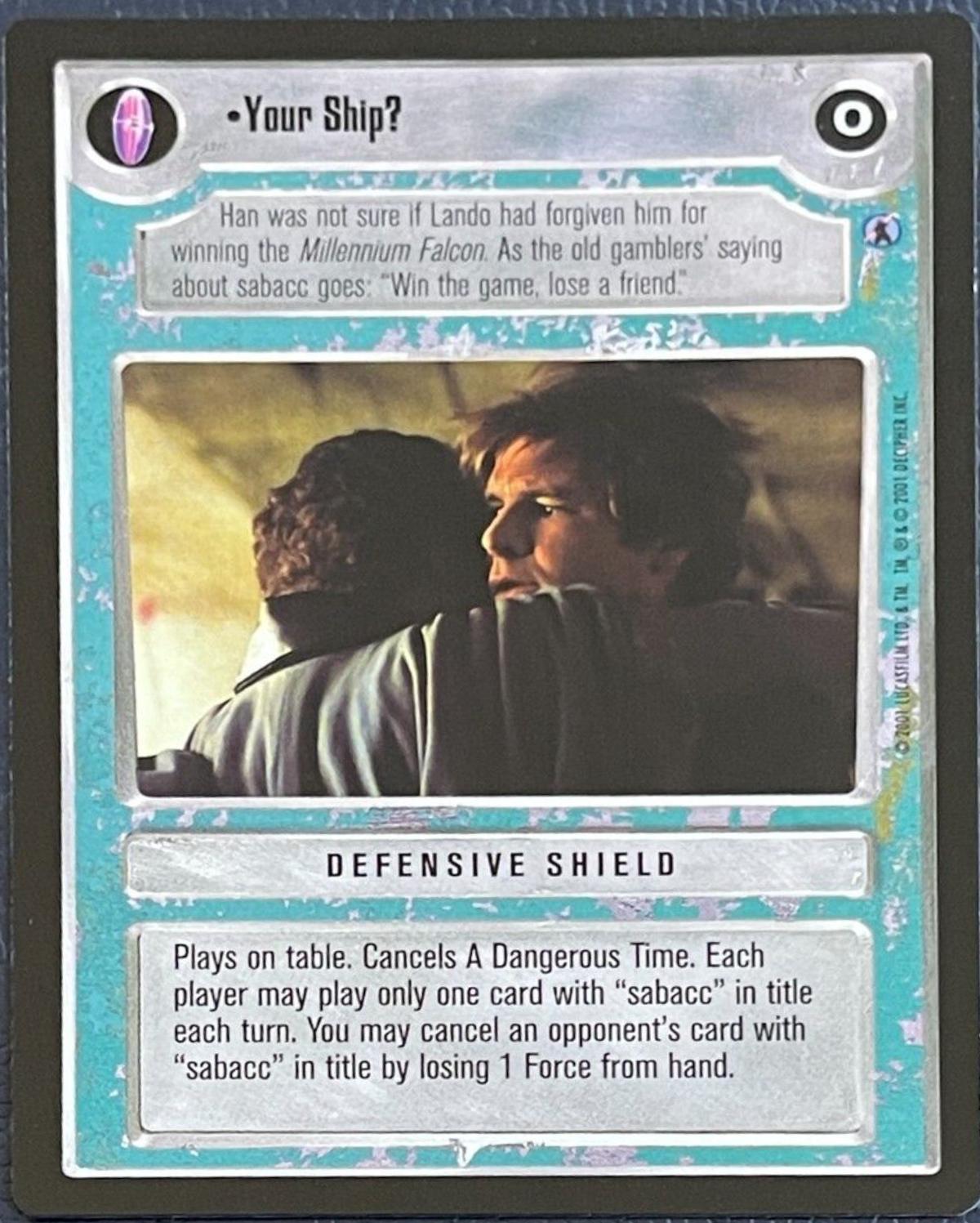 Your Ship? Star Wars CCG Reflections III
