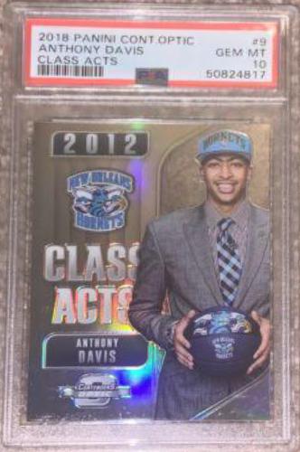Anthony Davis #9 Basketball Cards 2018 Panini Contenders Optic Class Acts