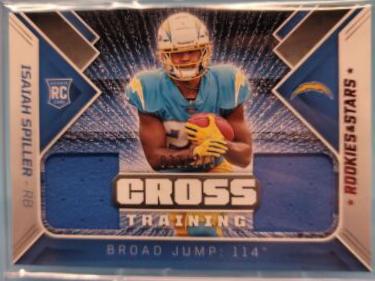 Isaiah Spiller #CT-IS Football Cards 2022 Panini Rookies & Stars Cross Training