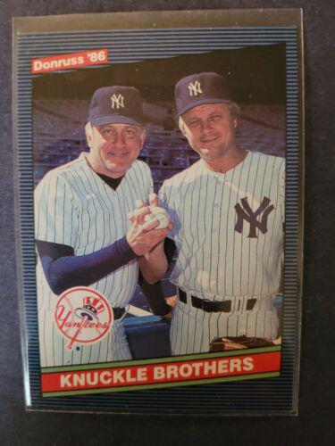 Knuckle Brothers #645 Baseball Cards 1986 Donruss