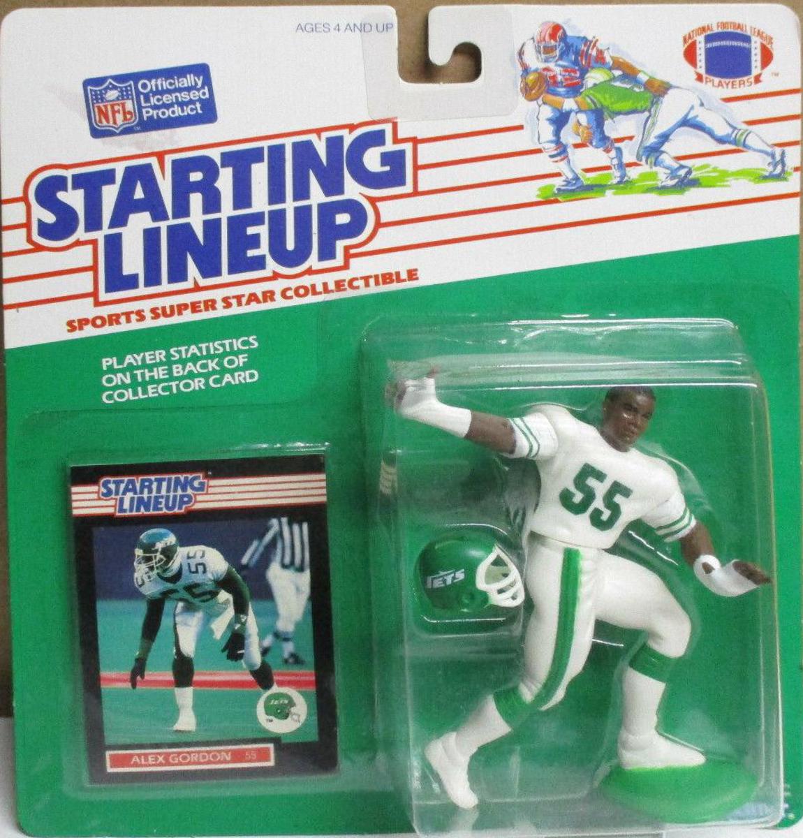 Alex Gordon Football Cards 1989 Kenner Starting Lineup