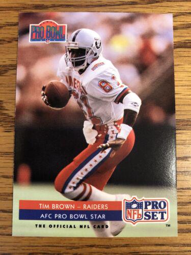 Tim Brown #377 Football Cards 1992 Pro Set