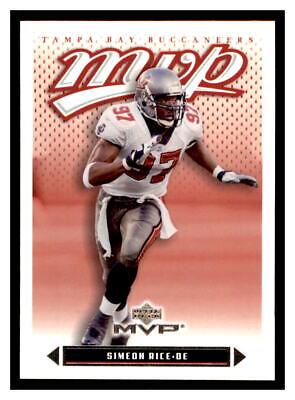 Simeon Rice #4 Football Cards 2003 Upper Deck MVP